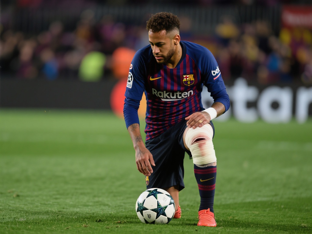 内马尔:渴望助队友却因身体不适遗憾缺阵 以巴塞罗那时期的内马尔为例,他曾在带伤坚