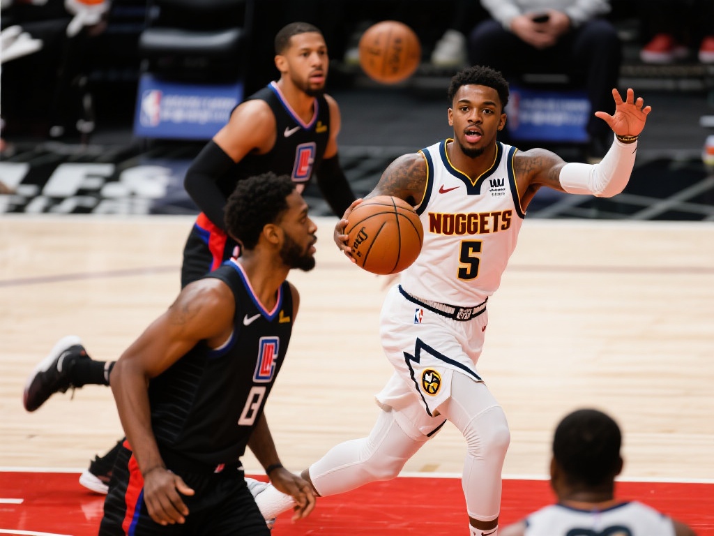 季后赛焦点战4月30日:快船对阵掘金,默里精彩表现集锦 默里的出色发挥无疑为掘金队注入了强心剂。