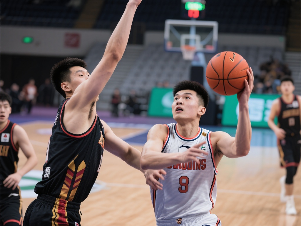 吴超底线持球神突破,迎长臂防守巧妙抛投得分 面对身高臂长的防守球员,许多进攻者往往会